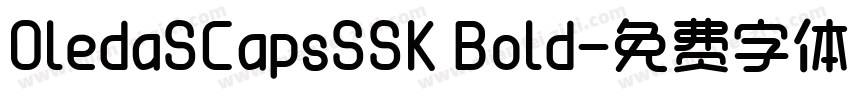 OledaSCapsSSK Bold字体转换